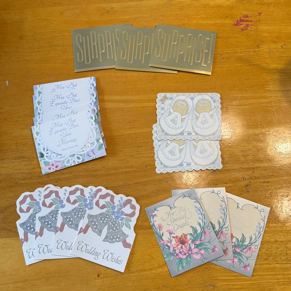 Vintage Gibson blank mini greeting cards. 16 cards and envelopes total. New